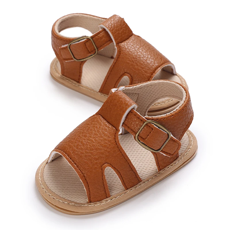 Infant Pre-Walker Shoes 0-1Year Baby Boys Casual Sandals Solid Color Breathable Comfort Spring Daily Walking Shoes