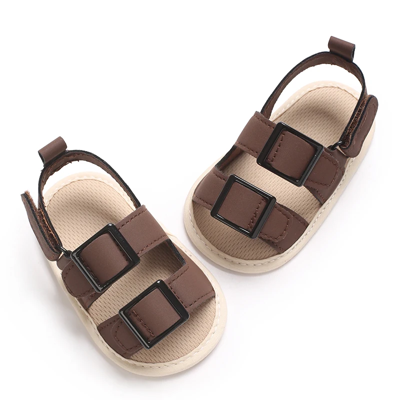 Infant Pre-Walker Shoes 0-1Year Baby Boys Casual Sandals Solid Color Breathable Comfort Spring Daily Walking Shoes