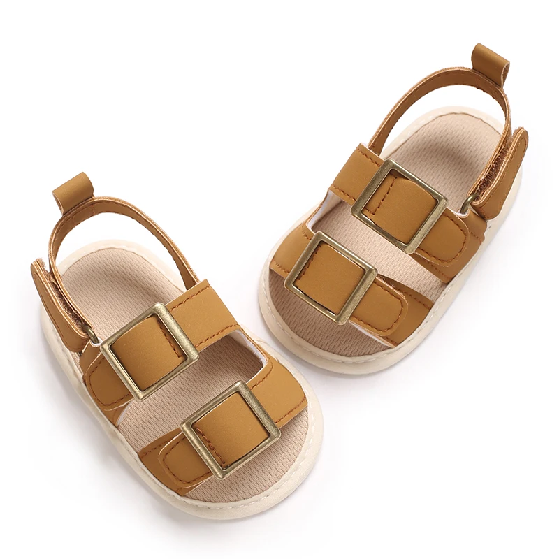 Infant Pre-Walker Shoes 0-1Year Baby Boys Casual Sandals Solid Color Breathable Comfort Spring Daily Walking Shoes