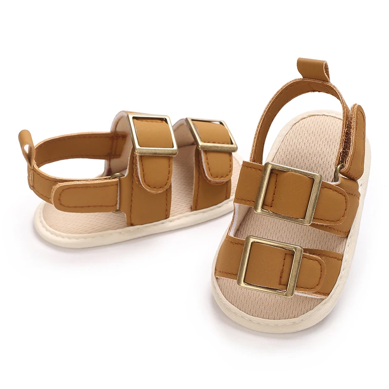 Infant Pre-Walker Shoes 0-1Year Baby Boys Casual Sandals Solid Color Breathable Comfort Spring Daily Walking Shoes
