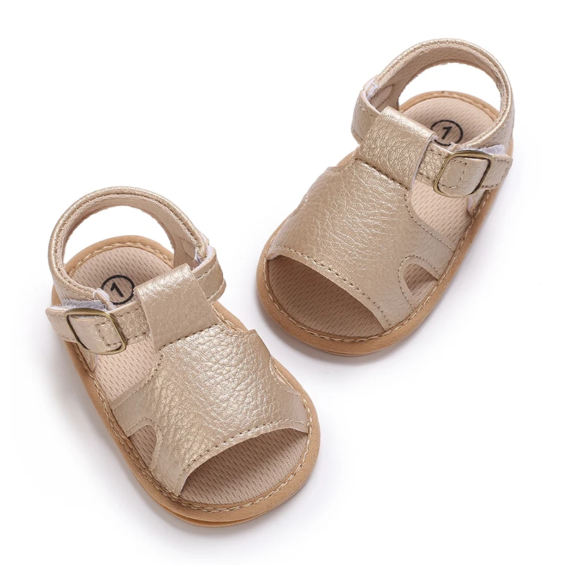 Infant Pre-Walker Shoes 0-1Year Baby Boys Casual Sandals Solid Color Breathable Comfort Spring Daily Walking Shoes