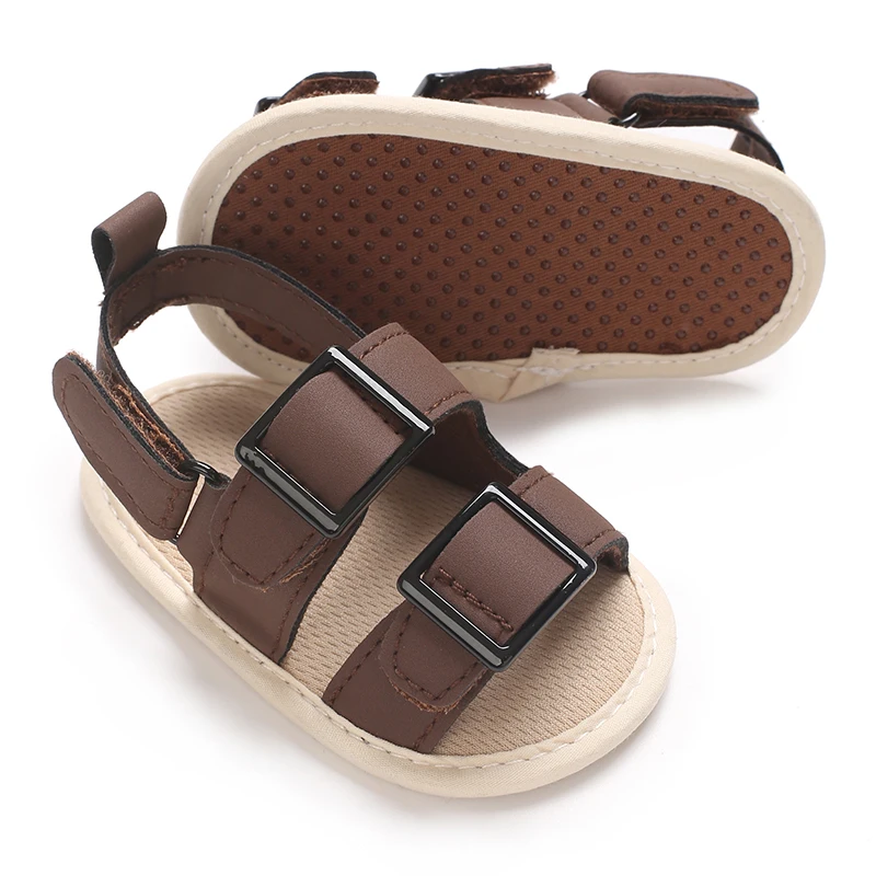 Infant Pre-Walker Shoes 0-1Year Baby Boys Casual Sandals Solid Color Breathable Comfort Spring Daily Walking Shoes