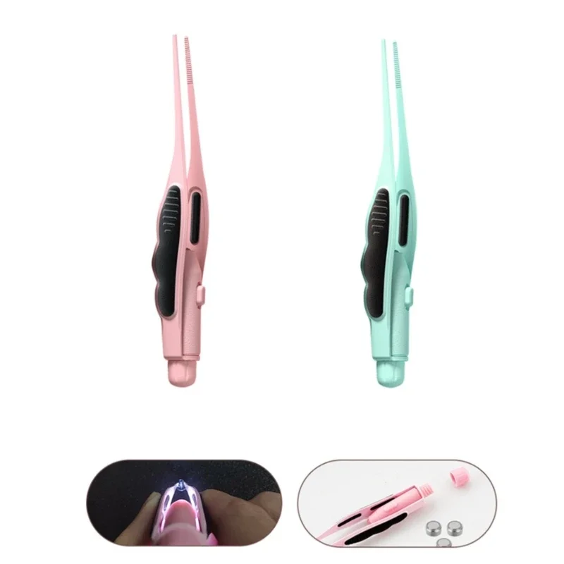Earwax LED Tweezers Earpick Children Ear Cleaning Tool Adult Ear Wax Removal