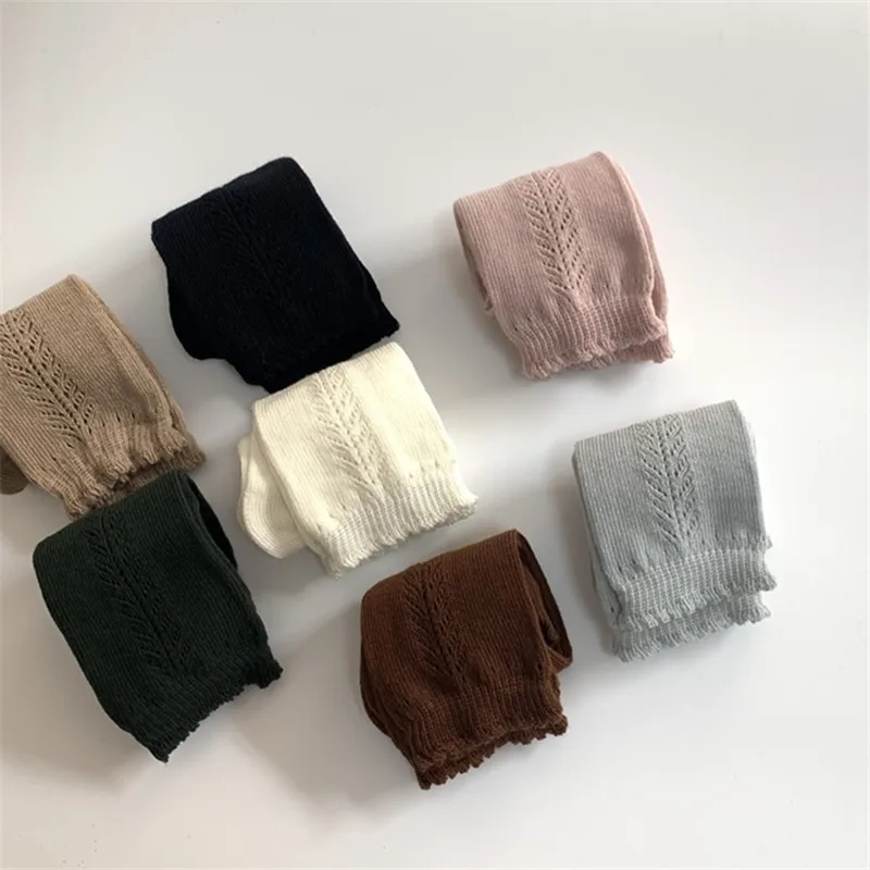 Soft Cute Kids Knee High Socks Baby Boys Girls Cotton Mesh Breathable Soft Socks Newborn Infant Long Socks Suit For 1-8 Years