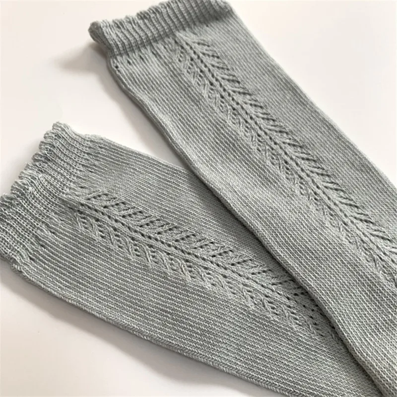 Soft Cute Kids Knee High Socks Baby Boys Girls Cotton Mesh Breathable Soft Socks Newborn Infant Long Socks Suit For 1-8 Years