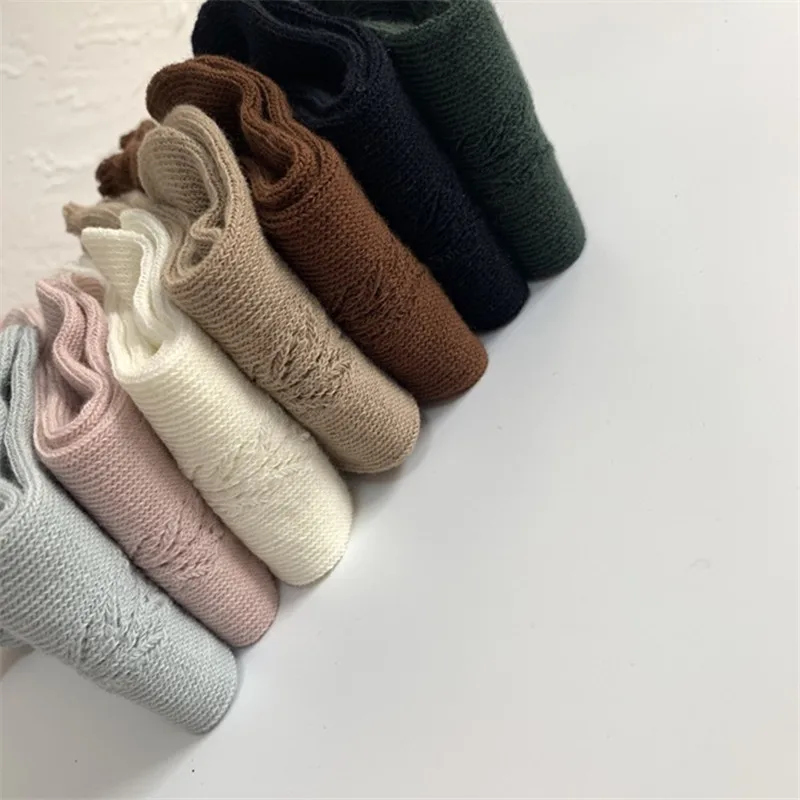 Soft Cute Kids Knee High Socks Baby Boys Girls Cotton Mesh Breathable Soft Socks Newborn Infant Long Socks Suit For 1-8 Years