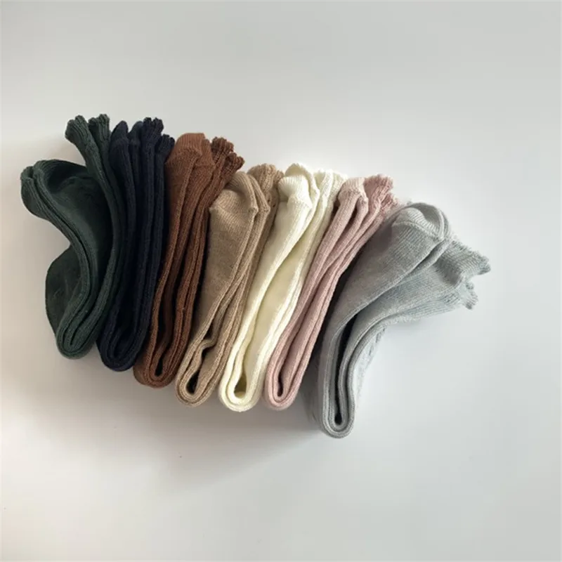 Soft Cute Kids Knee High Socks Baby Boys Girls Cotton Mesh Breathable Soft Socks Newborn Infant Long Socks Suit For 1-8 Years