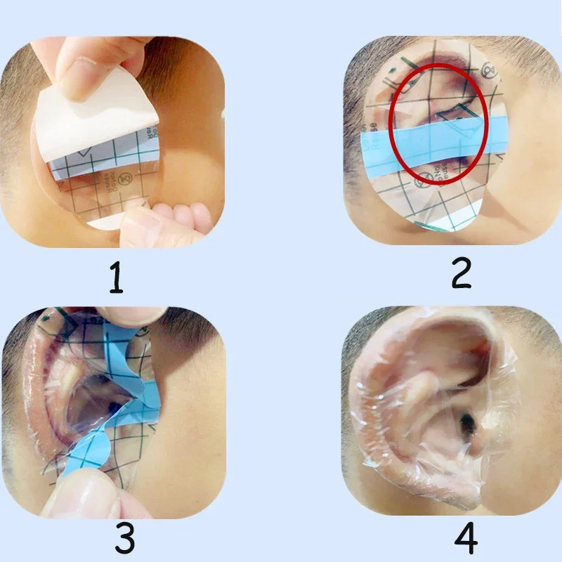 20/60/100pcs Baby Shampoo Ear Covers Waterproof Kids Shower Swimming Protection Ear Stickers Child Disposable Ear Cover