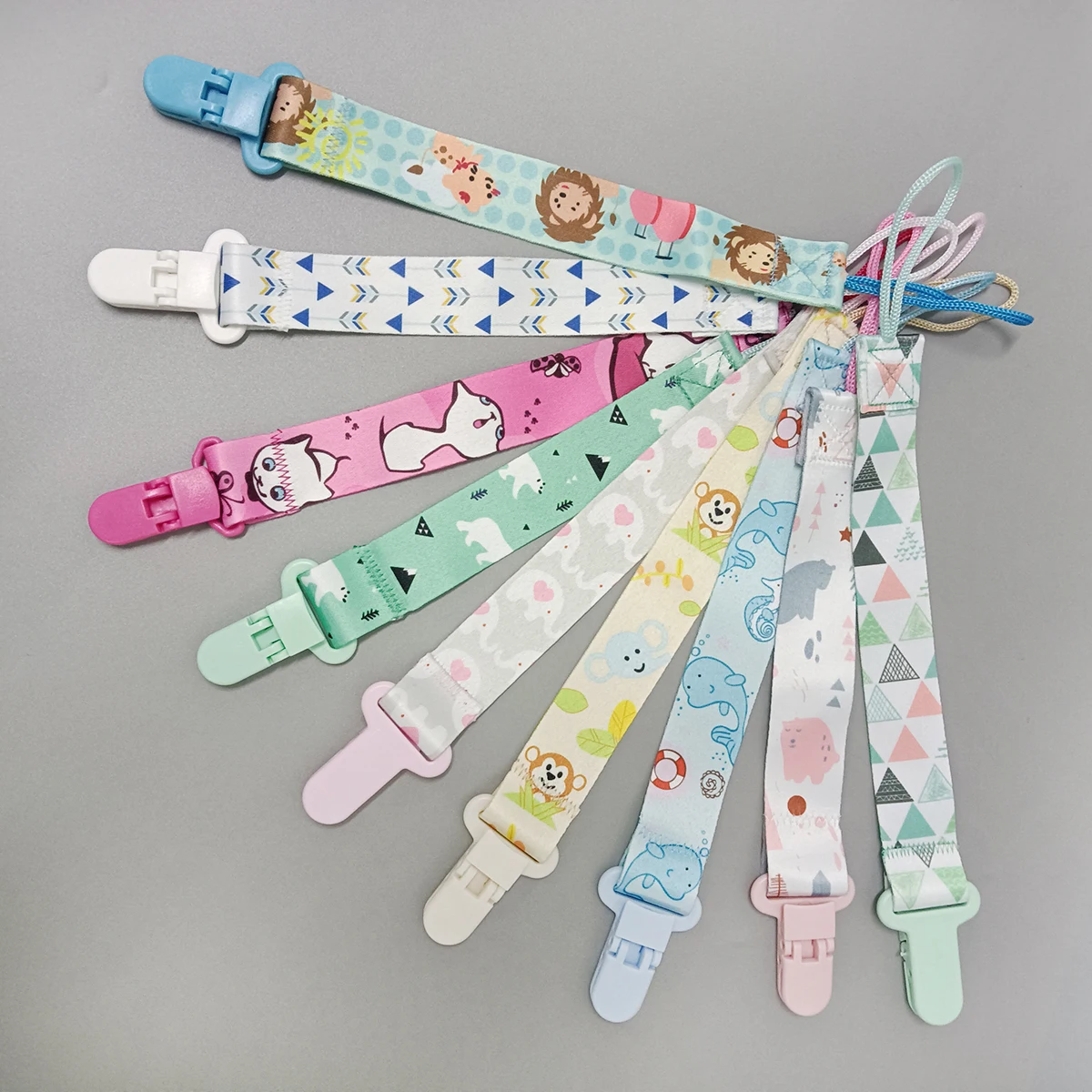 1/3pcs Cartoon Cloth Fabric Baby Pacifier Chain Pacifier Anti Drop Chain Anti Loss Clip for Children's Toys
