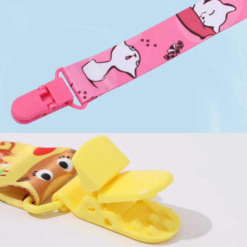 1/3pcs Cartoon Cloth Fabric Baby Pacifier Chain Pacifier Anti Drop Chain Anti Loss Clip for Children's Toys