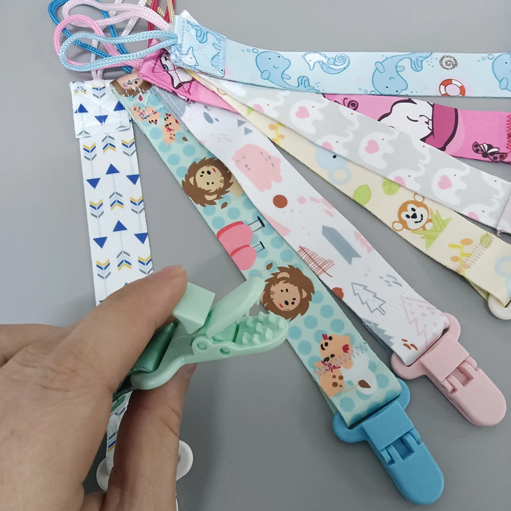 1/3pcs Cartoon Cloth Fabric Baby Pacifier Chain Pacifier Anti Drop Chain Anti Loss Clip for Children's Toys