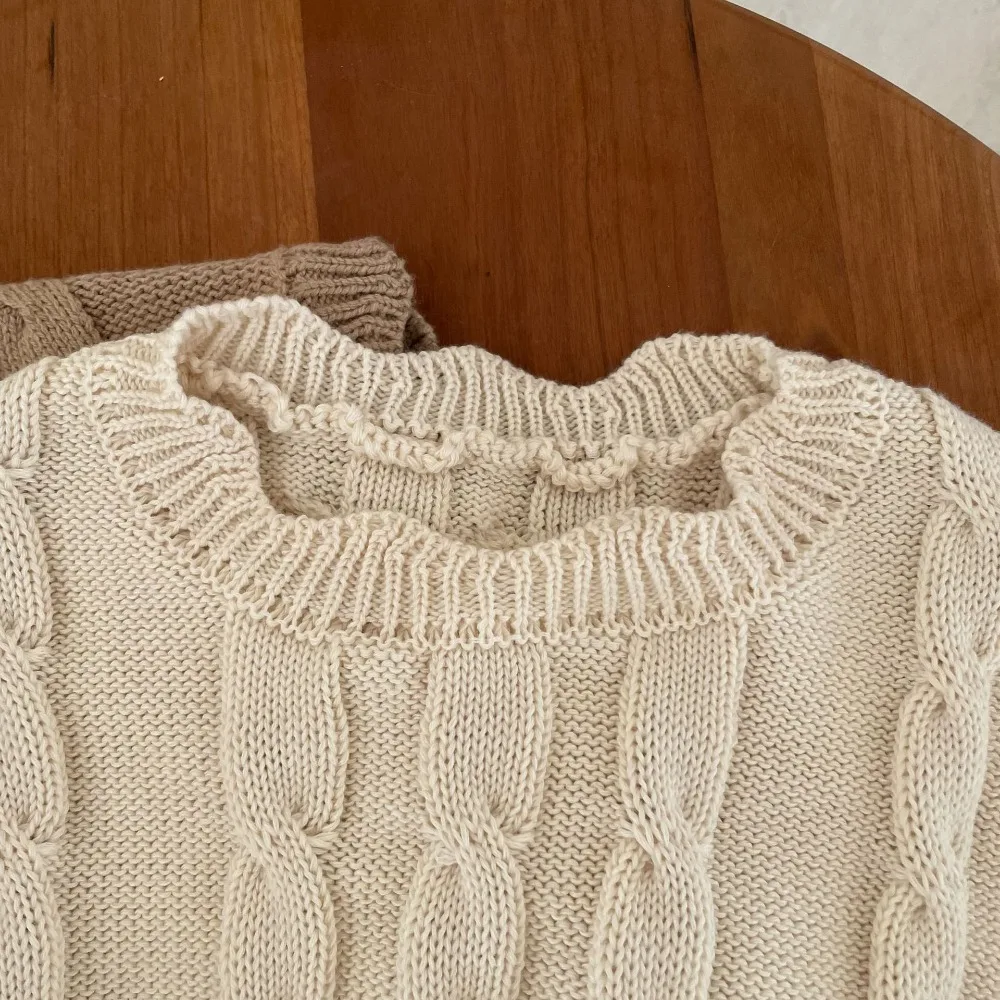 Girls' Knitted Vest 2025 Spring and Autumn New Korean Girls' Webbed Sleeveless Vest 1-7 Years Old Fashion Baby Top