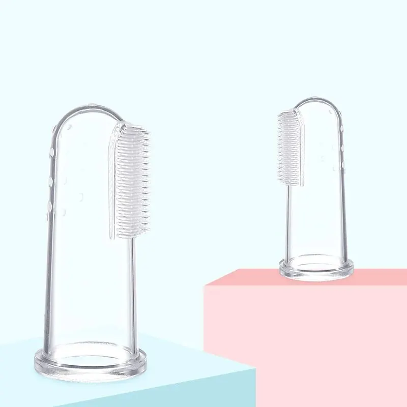 Baby Silicone Finger Cover Deciduous Teeth Brush Baby Deciduous Teeth Brush Training Toothbrush Baby Tongue Coating Cleaning