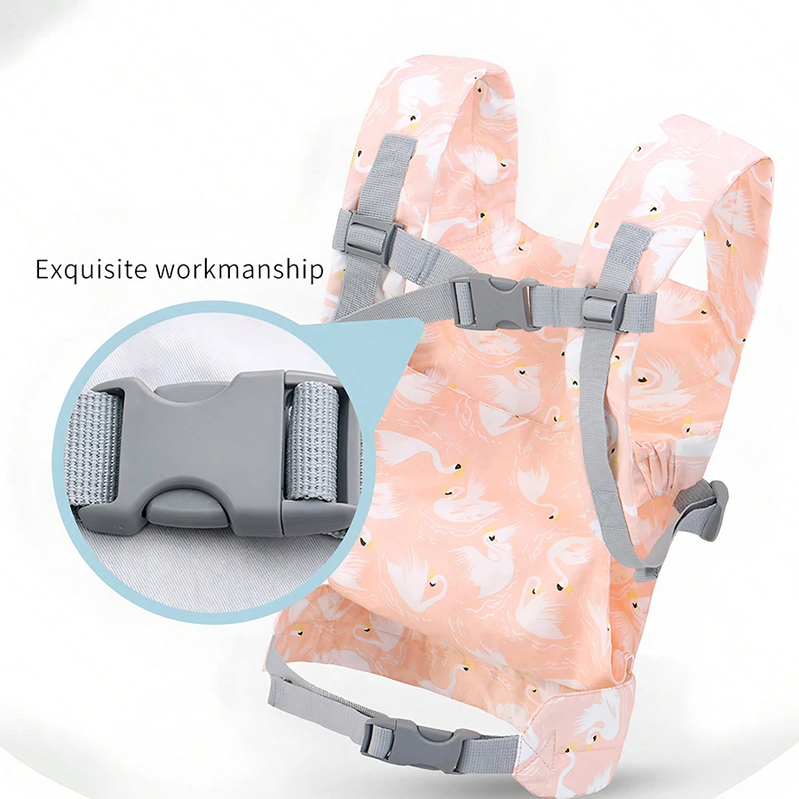 1Pc Toddler Doll Carrier, Pet Carrier, Adjustable Baby Carrier for Infants and Toddlers, Multifunctional Pretend Play Doll Double Ring Carrier, Suitable for Children Aged 3-6, Toy Backpack.