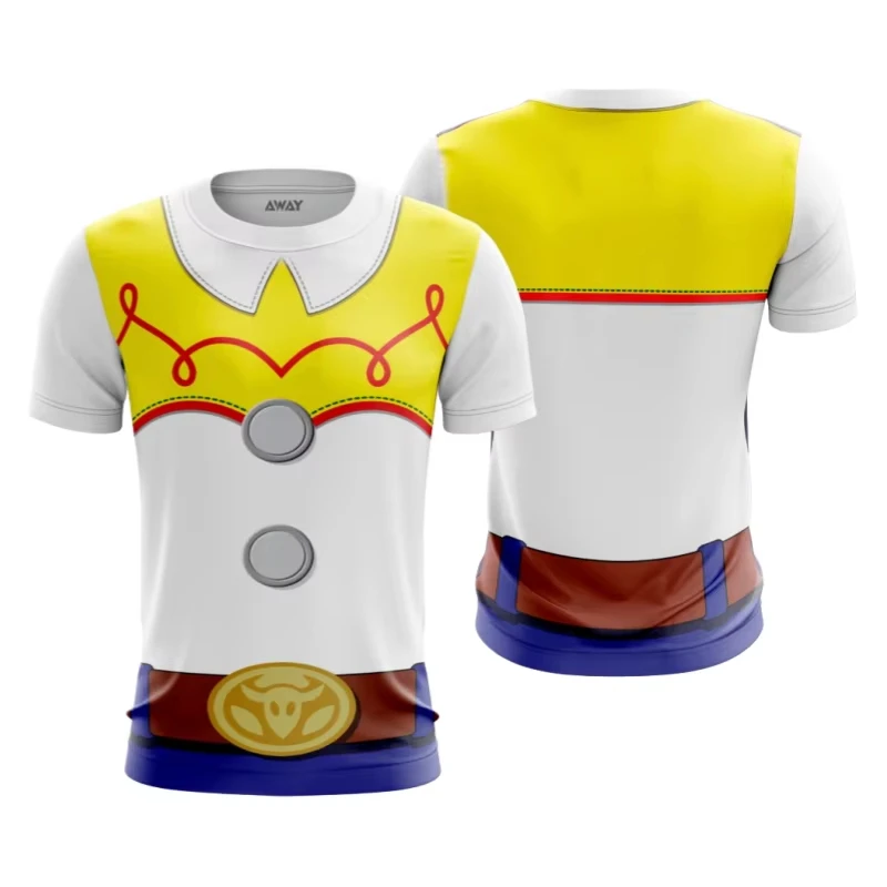 Toy Story 3D Printed Cartoon T Shirt Woody Jessie Cosplay Style Summer Casual Short Sleeve Tops Kids Parent Child Matching
