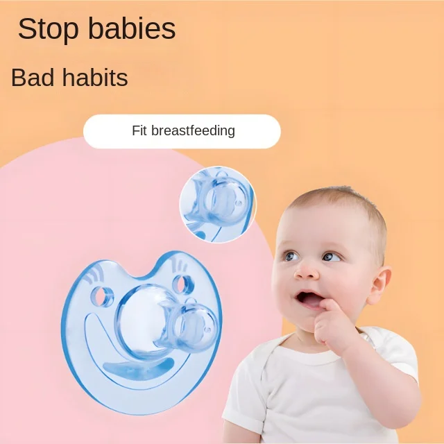 0-3 Years Silicone Round Pacifier Baby Teether Bear Smiley Cat Silicone Pacifier Bisphenol Free Perfect Gift for Newborns