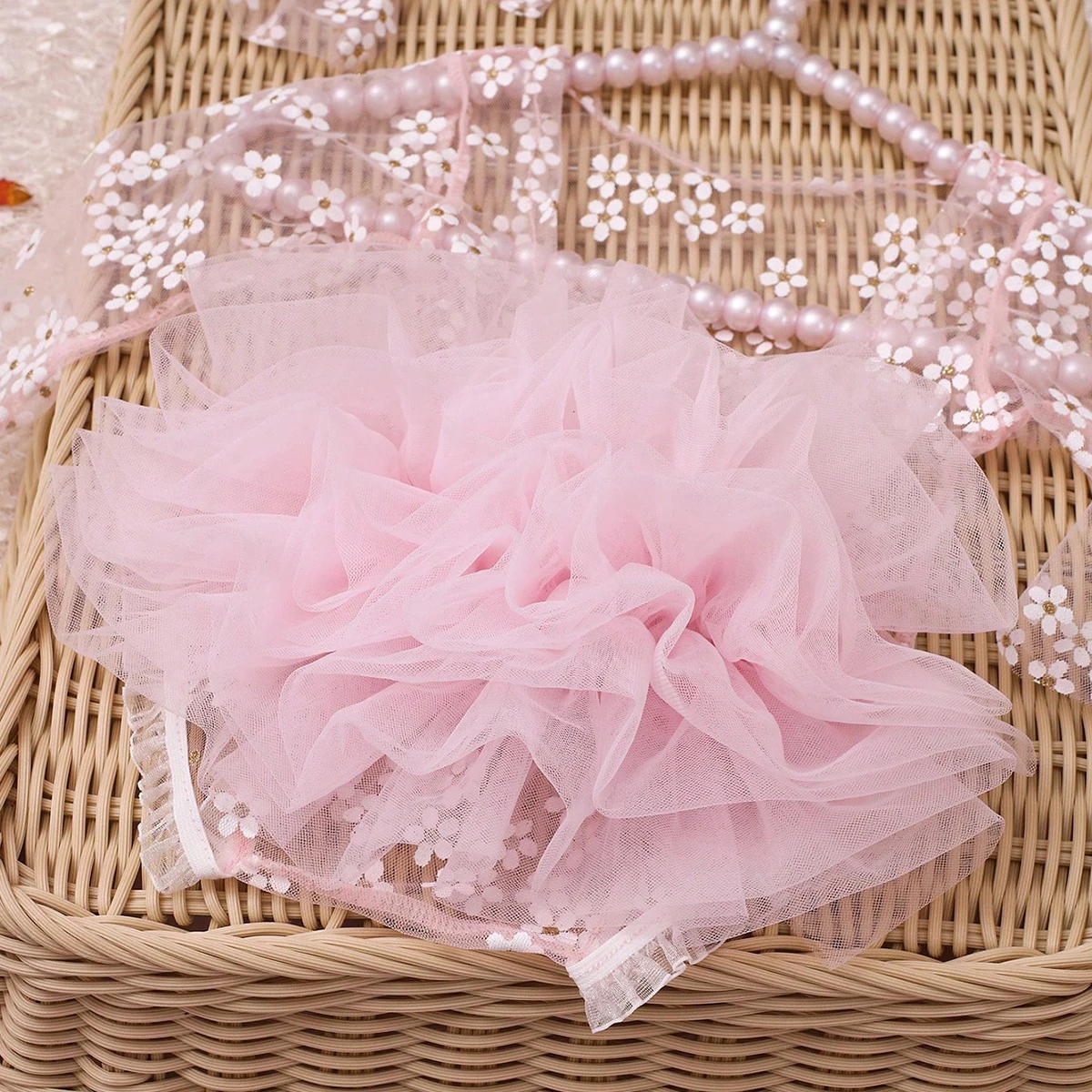 Ylsteed Pink Polka Dot Newborn Photography Romper with Bow Headband Baby Girl Photoshoot Outfits 1 Month Infant Picture Props