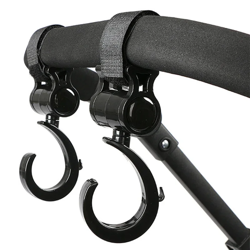 Baby Stroller Hooks Plastic Buckles Clips Carabiner Multifunction Household Trolley Diaper Bag Organizer Hook Pram Hanger