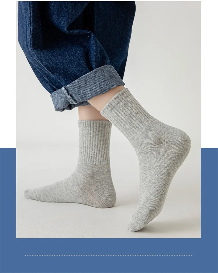 Lawadka 5Pairs/set Boys Girls Socks For Kids White Black Gray Cotton Children's Socks Student Sport Autumn New Sock 2 to 11Years