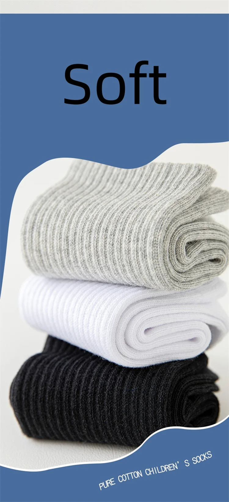 Lawadka 5Pairs/set Boys Girls Socks For Kids White Black Gray Cotton Children's Socks Student Sport Autumn New Sock 2 to 11Years