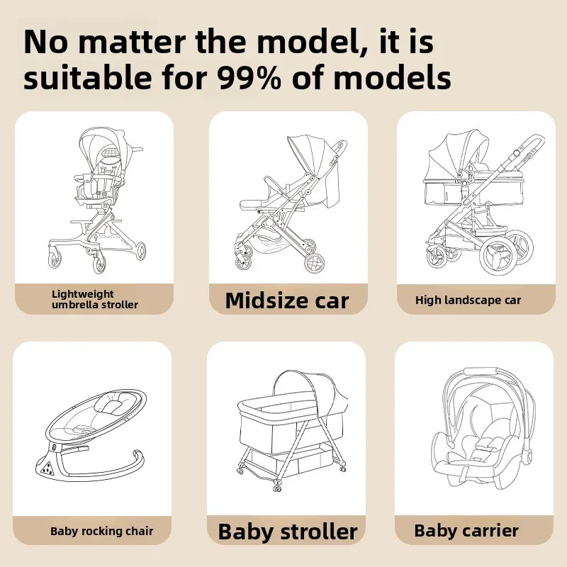 Baby Stroller Accessories Mosquito Net Stroller Mosquito Cover Children Kids Ventilate Mesh Cart Insect Netting Outside Items