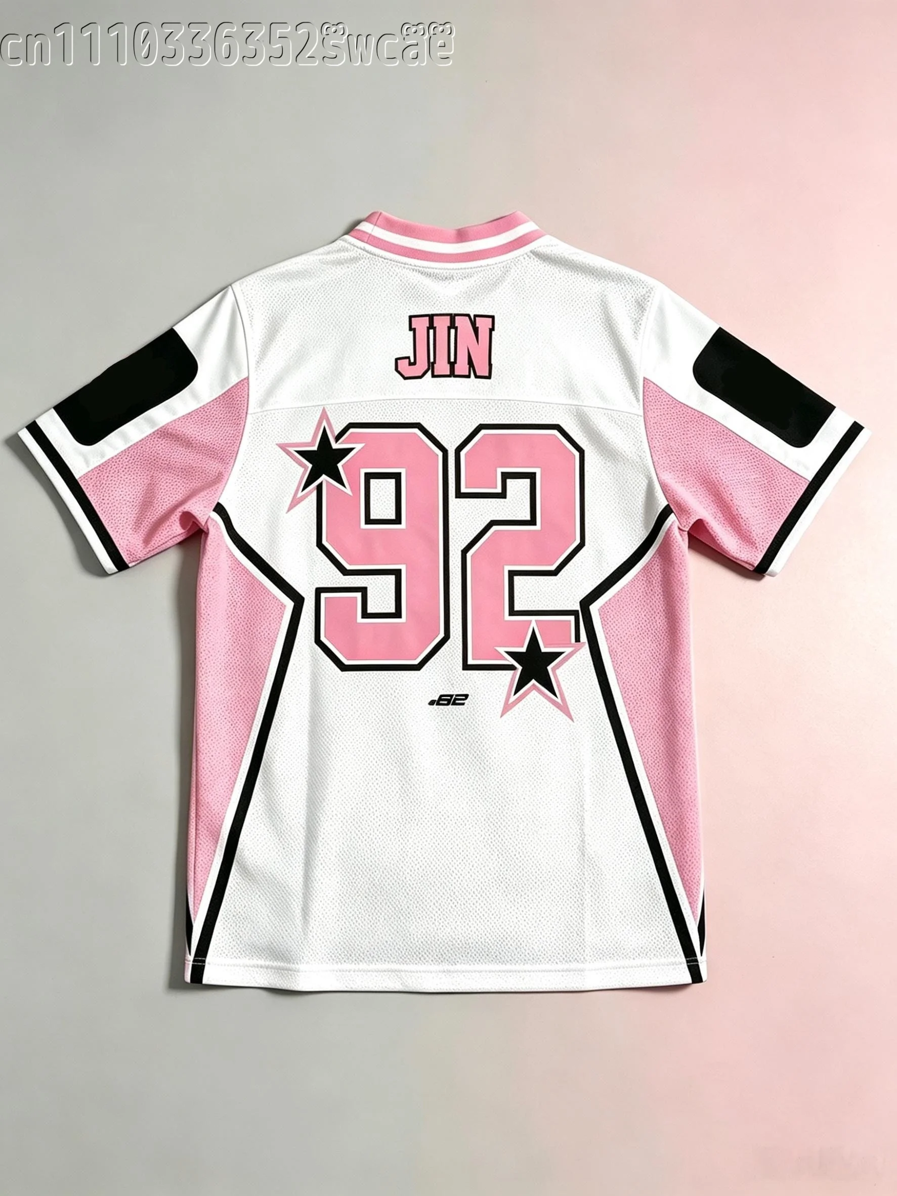 FamilyMatching Arirang Jungkook Fan Support Jersey Star Number Print Short Sleeve Unisex Fashion Concert Street Top
