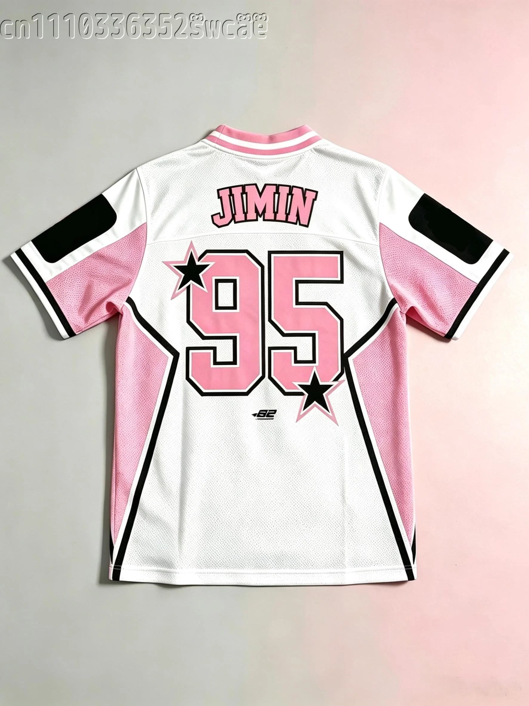 FamilyMatching Arirang Jungkook Fan Support Jersey Star Number Print Short Sleeve Unisex Fashion Concert Street Top