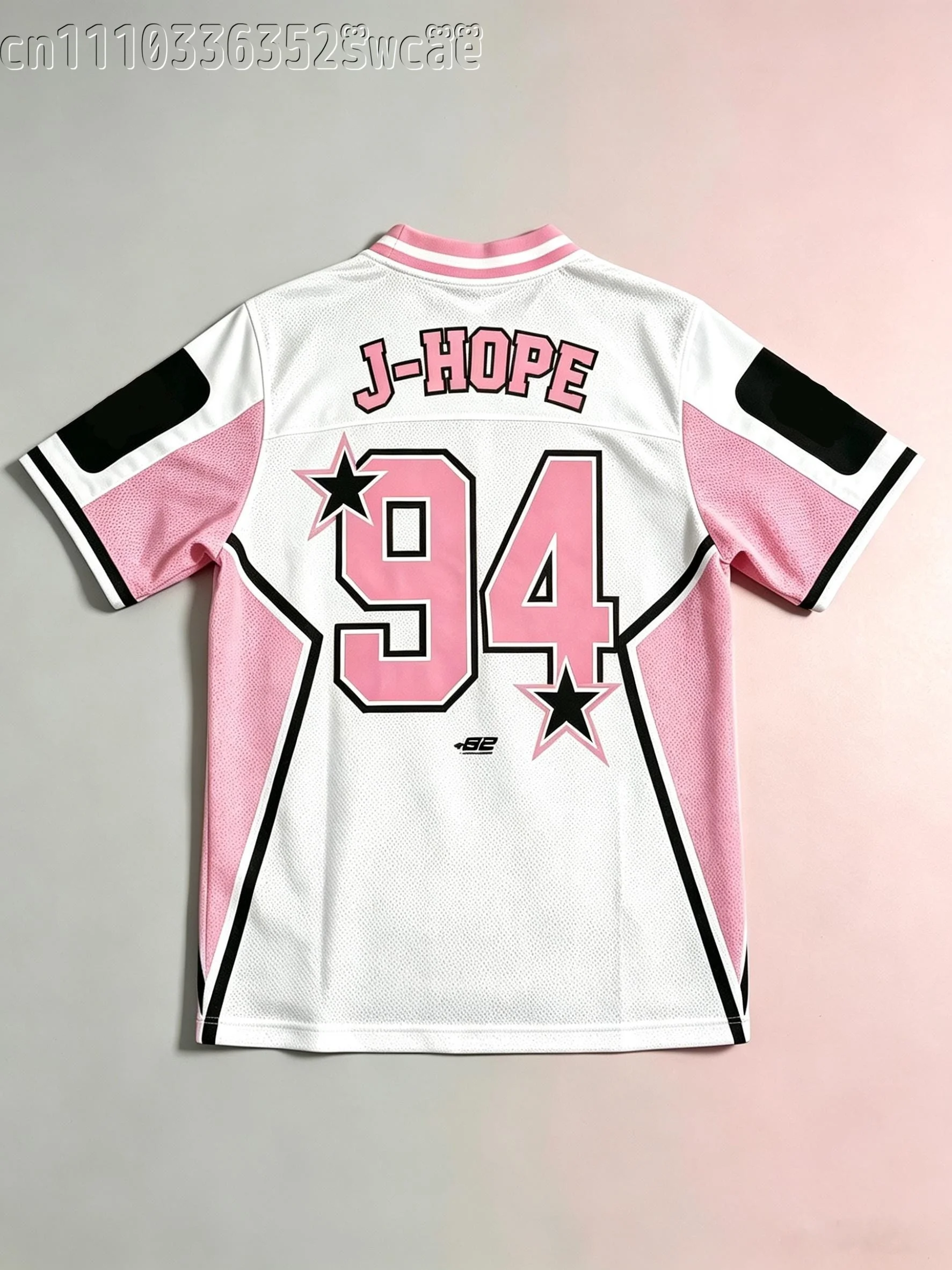 FamilyMatching Arirang Jungkook Fan Support Jersey Star Number Print Short Sleeve Unisex Fashion Concert Street Top