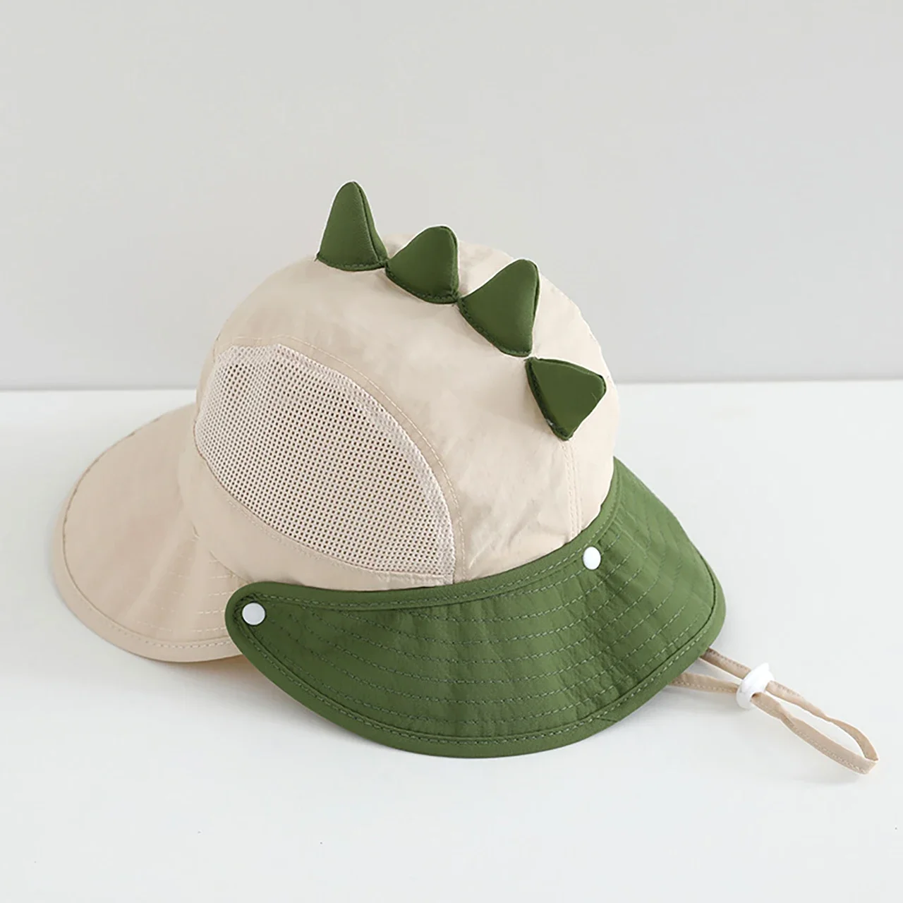 Cartoon Sunshade Baby Beach Hat Cute Bear Rabbit Ears Boys Girls Sun Visor Cap Summer Outdoor Breathable Mesh Panama Hats