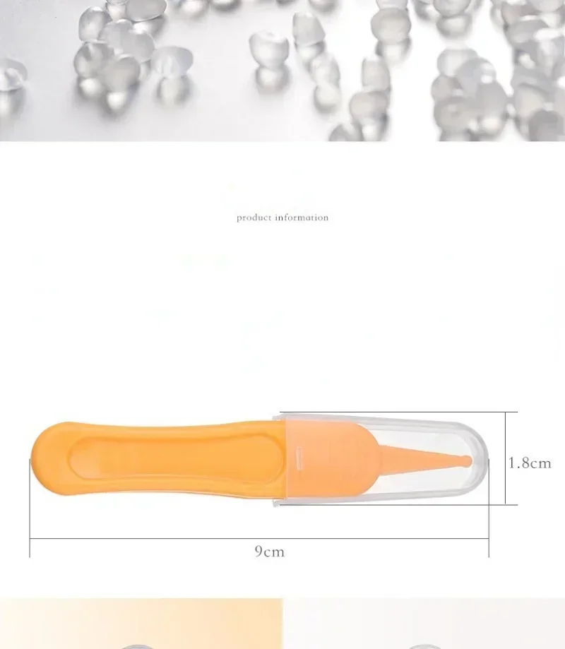 Tweezers Cleaning Forceps Baby Plastic Tweezers Nose Cleaner Tool Toddler Nasal Cavity Care Supplies Baby Essentials Kids Safety