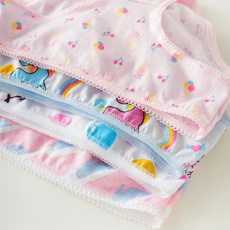 3/6/9/12 Pcs/Lot Cotton Panties Girls Kids Short Briefs Children Underwear Child Cartoon Print Shorts Underpants Lace Panties