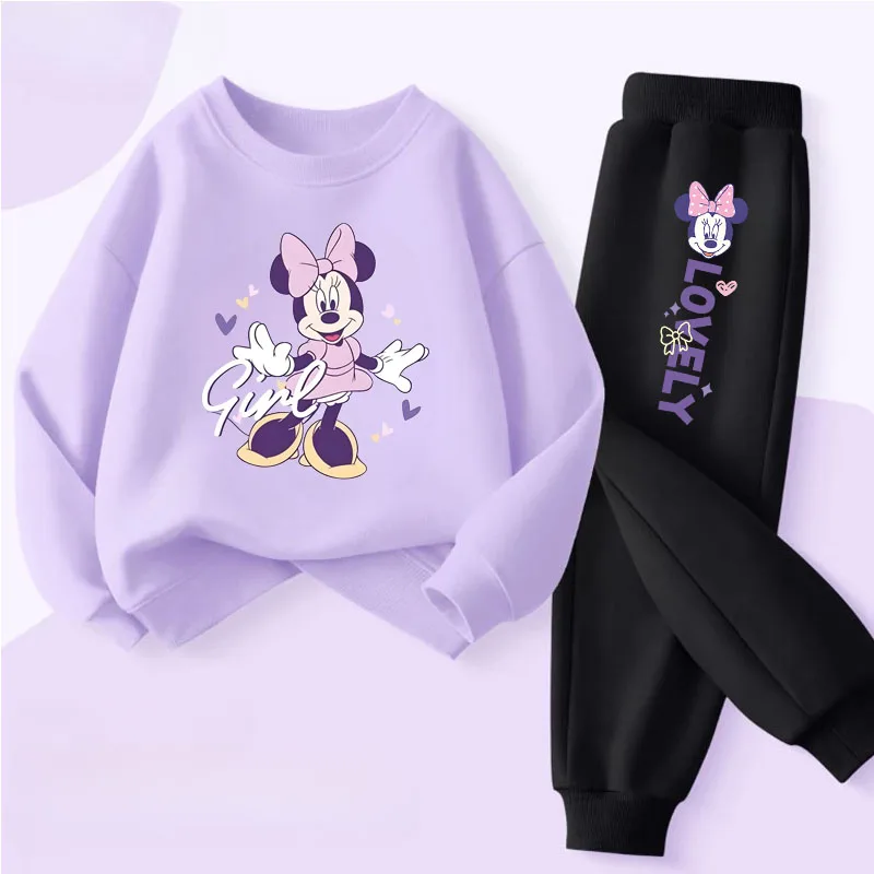 Spring Autumn New Style Children's Clothing Sets Baby Girls O Neck Sweatshirt Pants Two Piece Set Kids Breathable Thin Tracksuit