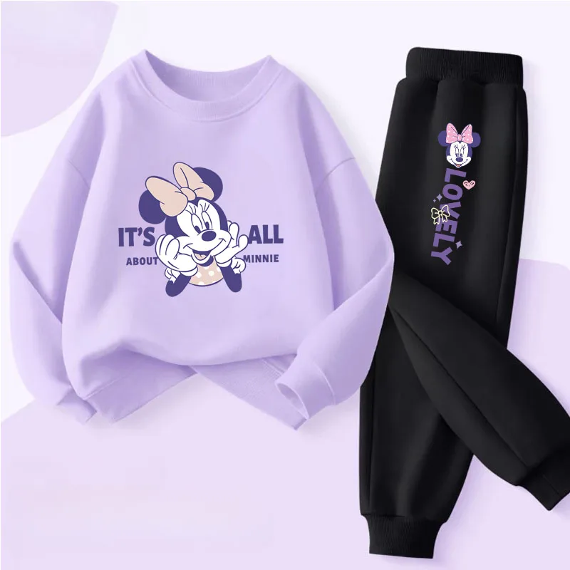 Spring Autumn New Style Children's Clothing Sets Baby Girls O Neck Sweatshirt Pants Two Piece Set Kids Breathable Thin Tracksuit
