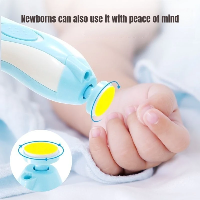 Multifunctional Electric Baby Cutter Trimmer Manicure Tool Set Baby Trimmer Baby Nail File Clippers Toes Fingernail