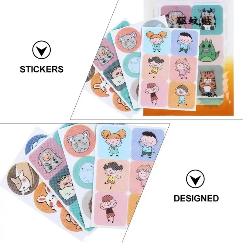 120/240PCS Baby Mosquito Repellent Stickers Plant Mosquito Repellent Patch Children's Waterproof Bandage Cute Bandage