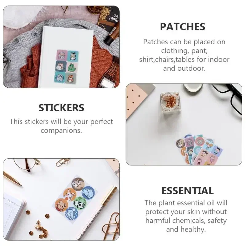 120/240PCS Baby Mosquito Repellent Stickers Plant Mosquito Repellent Patch Children's Waterproof Bandage Cute Bandage