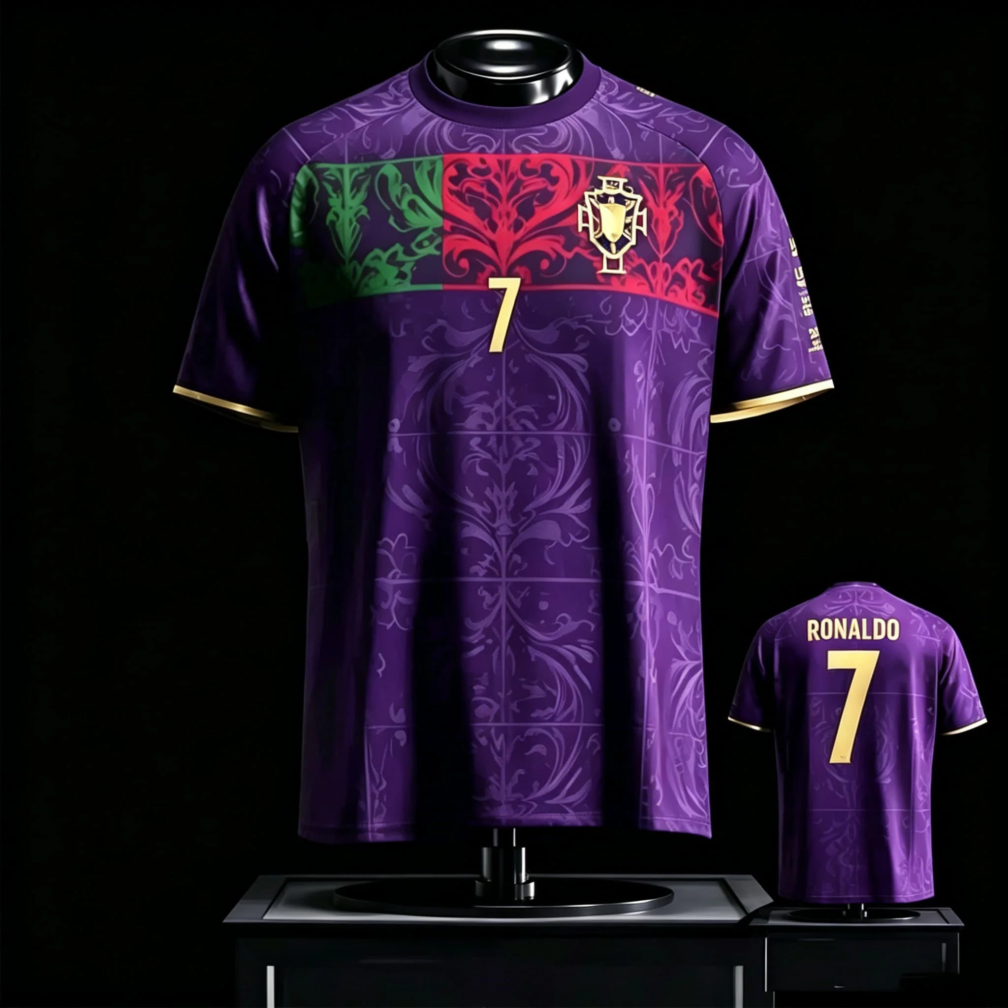 Ronaldo Portugal Jersey Football Top Men T Shirt Women Tee Boys Top Children Parent Child Quick Dry Short Sleeves Kids Tshirt