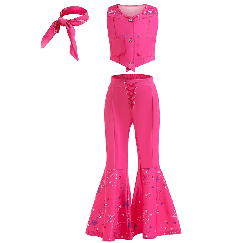 Peach Princess Costume For Girls Ball Gown Princess Dress Kids Cosplay Halloween Carnival Birthday Party Dress for 3-10 years