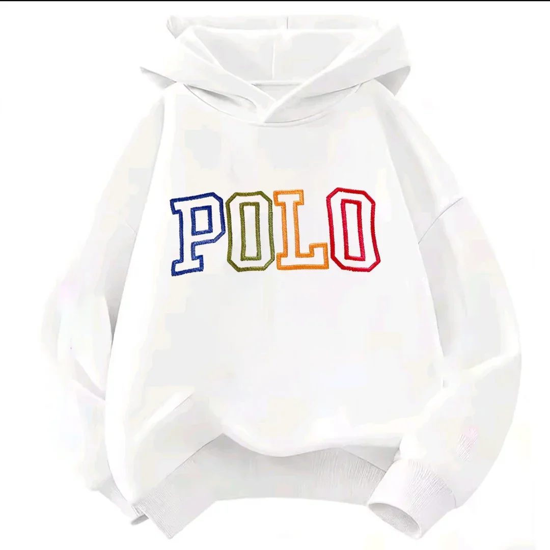 Autumn/Winter children's streetwear hooded sweatshirts, retro rainbow pattern hooded sweatshirtsunisex long-sleeved sweatshirts.
