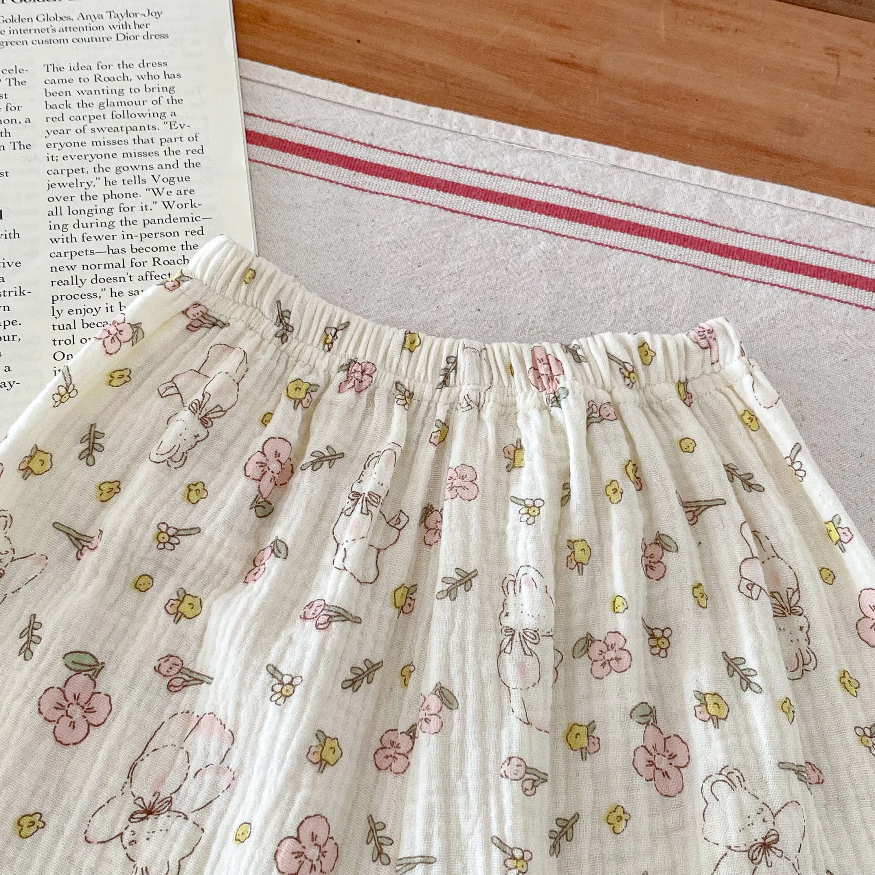 Anti Mosquito Pants For Children Clothing Summer New Style Kids Girl's Floral Trousers Loose Casual Baby Harem Pants 9m-6y 2024