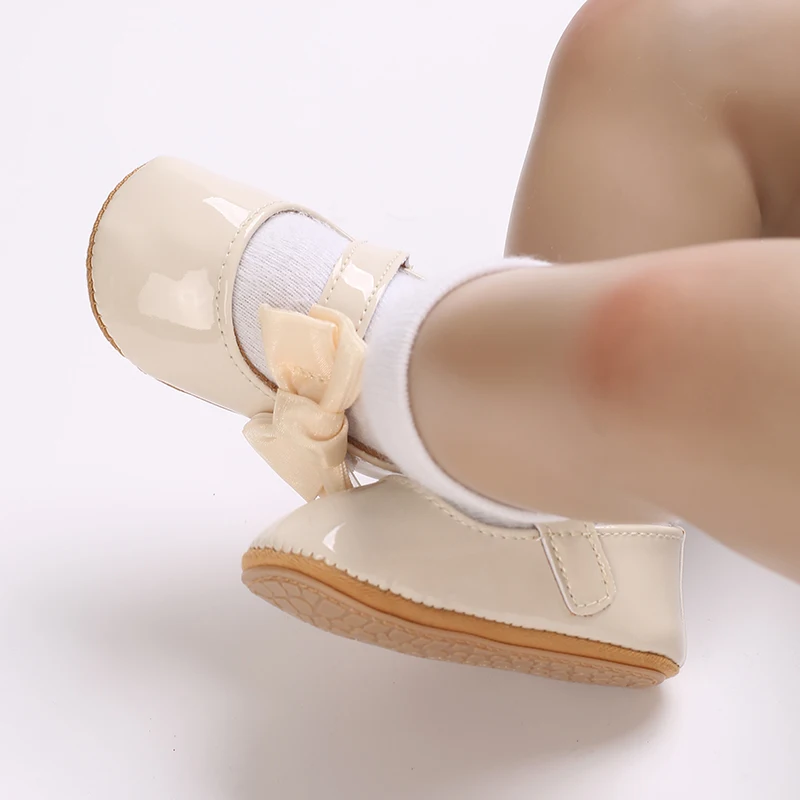 Infant Pre-Walker Shoes 0-1Year Baby Girls Princess Sandals Bowknot Soft Sole Elegant Formal Walking Shoes