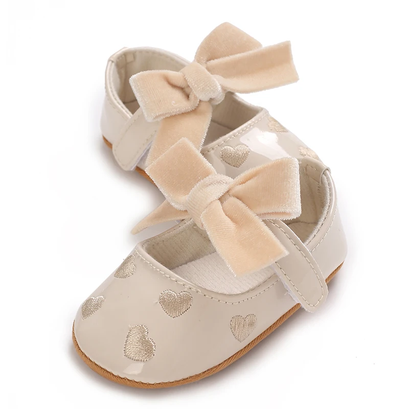 Infant Pre-Walker Shoes 0-1Year Baby Girls Princess Sandals Bowknot Soft Sole Elegant Formal Walking Shoes