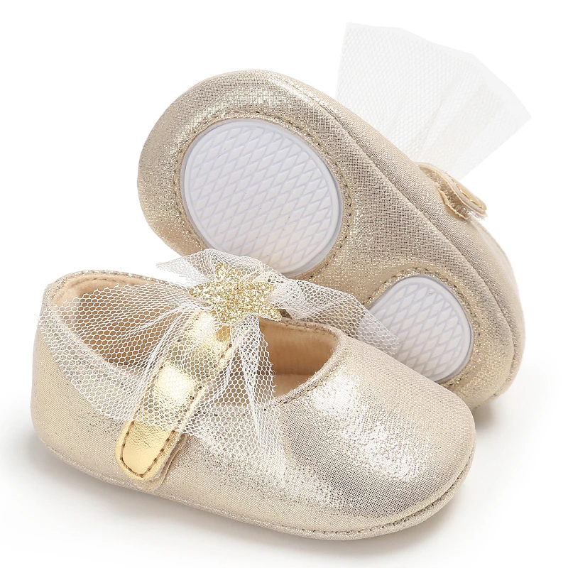 Infant Pre-Walker Shoes 0-1Year Baby Girls Princess Sandals Bowknot Soft Sole Elegant Formal Walking Shoes