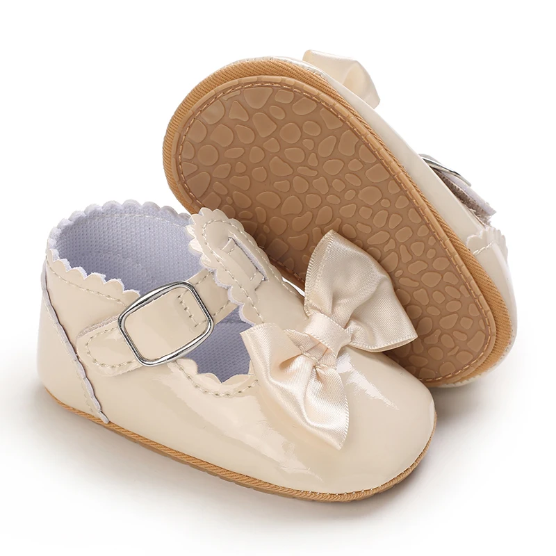 Infant Pre-Walker Shoes 0-1Year Baby Girls Princess Sandals Bowknot Soft Sole Elegant Formal Walking Shoes