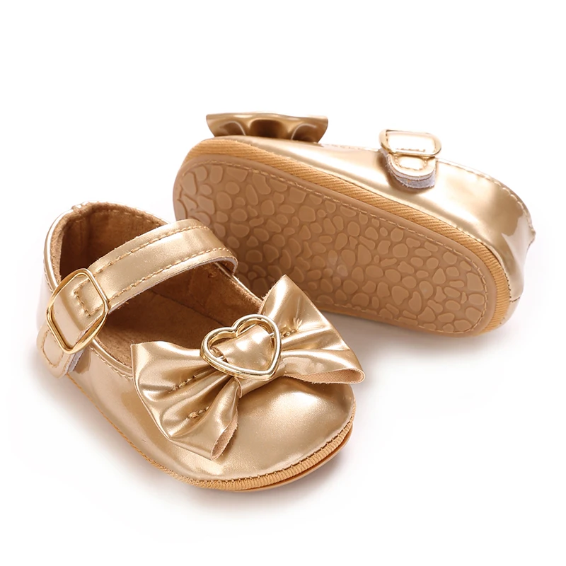 Infant Pre-Walker Shoes 0-1Year Baby Girls Princess Sandals Bowknot Soft Sole Elegant Formal Walking Shoes