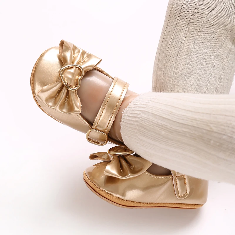 Infant Pre-Walker Shoes 0-1Year Baby Girls Princess Sandals Bowknot Soft Sole Elegant Formal Walking Shoes