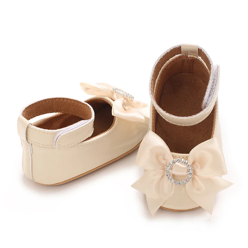 Infant Pre-Walker Shoes 0-1Year Baby Girls Princess Sandals Bowknot Soft Sole Elegant Formal Walking Shoes