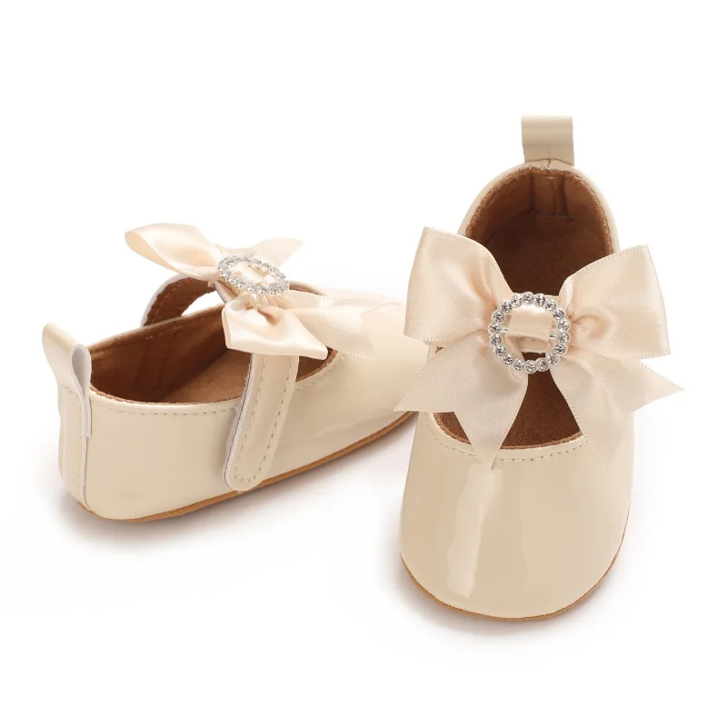 Infant Pre-Walker Shoes 0-1Year Baby Girls Princess Sandals Bowknot Soft Sole Elegant Formal Walking Shoes