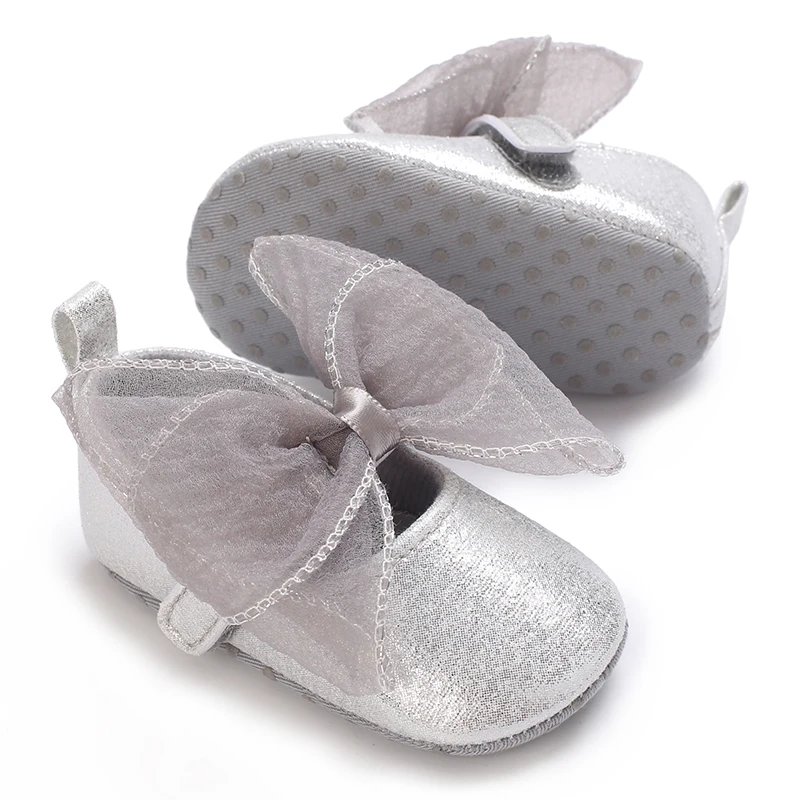 Infant Pre-Walker Shoes 0-1Year Baby Girls Princess Sandals Bowknot Soft Sole Elegant Formal Walking Shoes