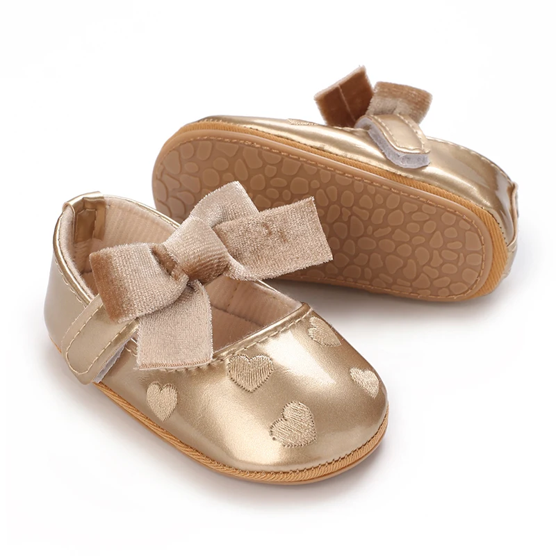 Infant Pre-Walker Shoes 0-1Year Baby Girls Princess Sandals Bowknot Soft Sole Elegant Formal Walking Shoes